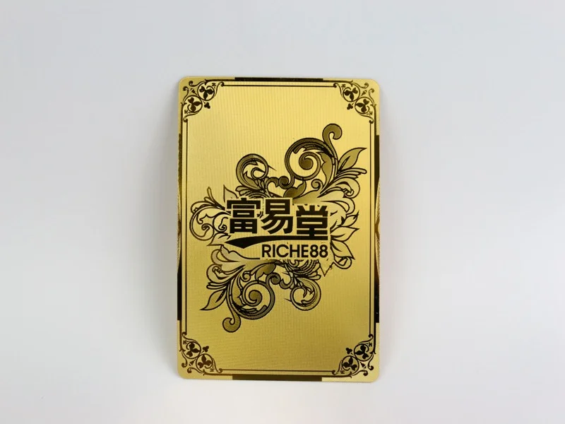 富易堂三周年纪念金箔扑克——牌背巴洛克花纹 富易堂RICHE88